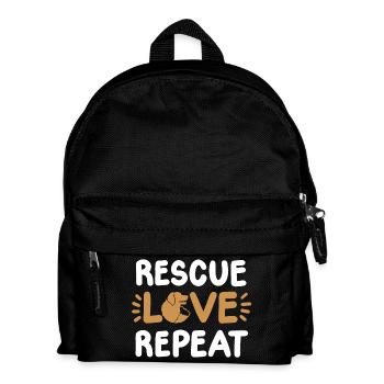 Hunderettung Hundeliebhaber - Kinder Rucksack - Schwarz - Vorne
