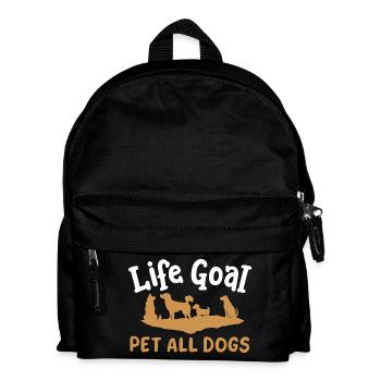 Hundebesitzer Hundeliebhaber - Kinder Rucksack - Schwarz - Vorne