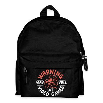 Gamer Videospiele Gaming - Kinder Rucksack - Schwarz - Vorne