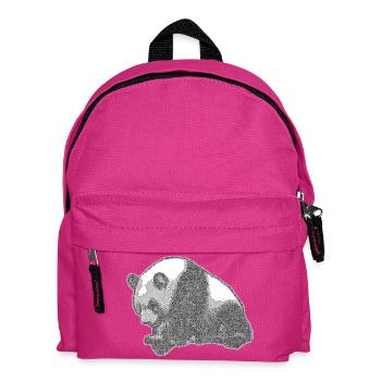 Panda groß - Kinder Rucksack - Fuchsia - Vorne