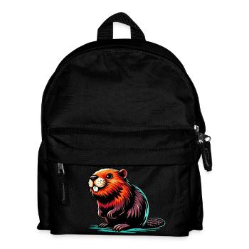 Bieber - Kinder Rucksack - Schwarz - Vorne
