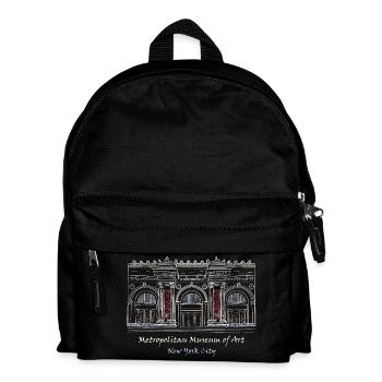 New York City, Metropolitan Museum of Art, USA - Kids' Backpack - black - Front
