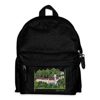 Teck Castle // Illustration - Kids' Backpack - black - Front