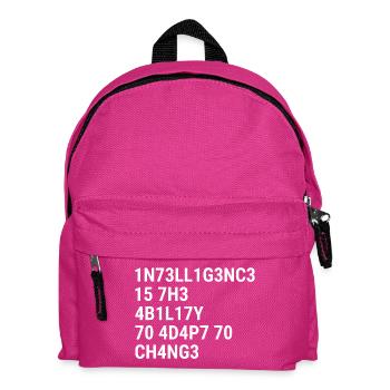 Intelligenz ist die Fähigkeit, sich an Veränderungen anzupassen - Kinder Rucksack - Fuchsia - Vorne