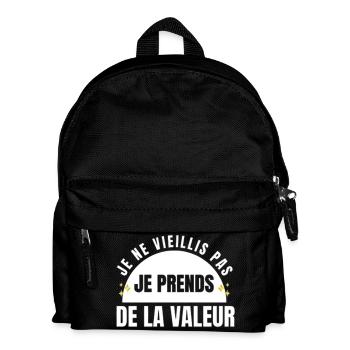 I don't get old, I increase in value - Kids' Backpack - black - Front