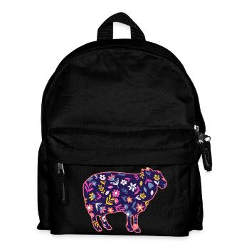 Schäfer Schaf - Kinder Rucksack - Schwarz - Vorne