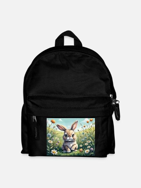 Cute little Easter bunny - Kids' Backpack - black