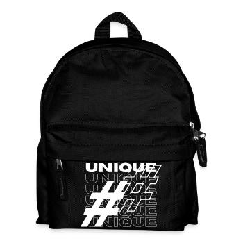 Unique Hashtag Typography - Kids' Backpack - black - Front