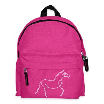 Horse - Kids' Backpack - fuchsia - Front