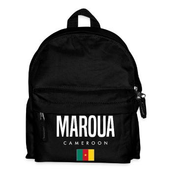 Maroua Kamerun Kameruner - Kinder Rucksack - Schwarz - Vorne