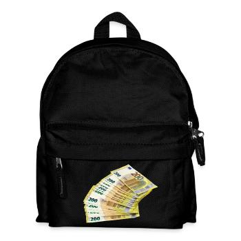 Noble Euro banknote design - Kids' Backpack - black - Front
