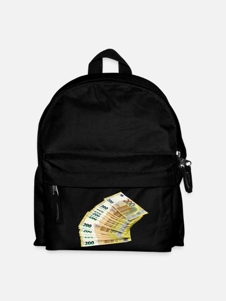 Noble Euro banknote design - Kids' Backpack - black