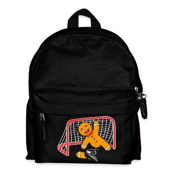 Gingerbread Man Christmas Gingerbread Lebkuchen - Kids' Backpack - black - Front