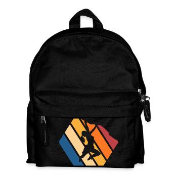 Dynamische Streetdance Silhouette - Kinder Rucksack - Schwarz - Vorne