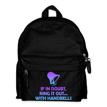 Choir Music Instrument Handbell Choir - Kids' Backpack - black - Front