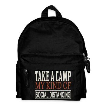 Take a Camp My Social Distancing - Kids' Backpack - black - Front