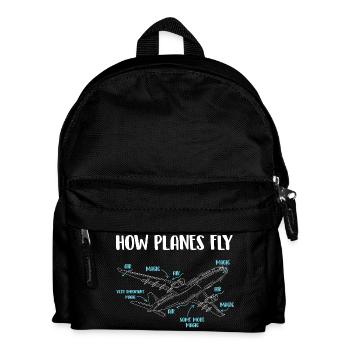 Comment les avions volent Audacieux Ingénieur aéronautique Humour - Sac à dos Enfant - noir - Devant