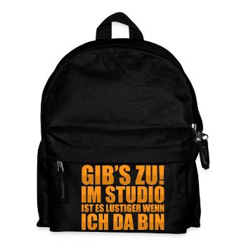 Gib's zu! Bodybuilding Bodybuilder Gym Kraftsport - Kinder Rucksack - Schwarz - Vorne