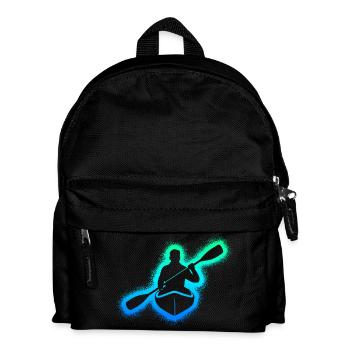 Kanu Paddelboot Kinder Herren Jungen Kajak - Kinder Rucksack - Schwarz - Vorne