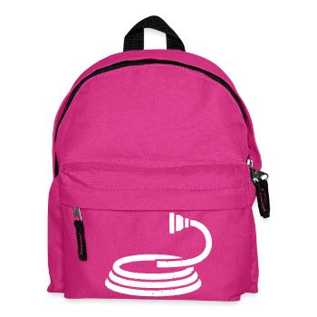 Fire Hose Water Garden Vector - Kids' Backpack - fuchsia - Front