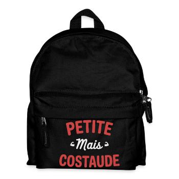 PETITE MAIS COSTAUDE Humour confiance et caractère - Sac à dos Enfant - noir - Devant