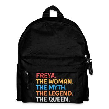 Freya The Woman The Myth The Legend The Queen - Kids' Backpack - black - Front