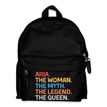 Aria The Woman The Myth The Legend The Queen - Kids' Backpack - black - Front