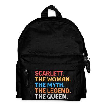 Scarlett The Woman The Myth The Legend The Queen - Kids' Backpack - black - Front