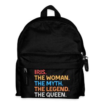 Iris The Woman The Myth The Legend The Queen - Kids' Backpack - black - Front