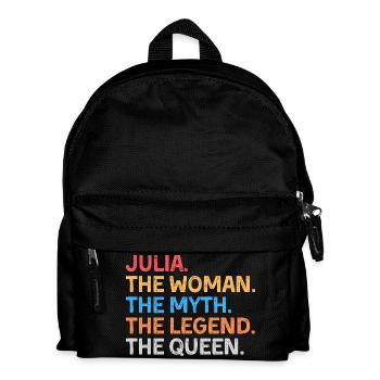 Julia Die Frau Der Mythos Die Legende Die Königin - Kinder Rucksack - Schwarz - Vorne