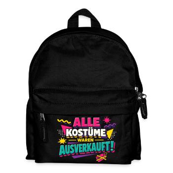 Alle Kostüme Waren Ausverkauft Fasching - Kinder Rucksack - Schwarz - Vorne