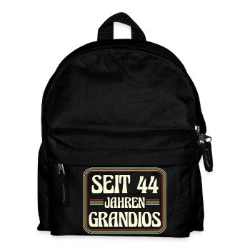 44 Jahre alt Geburtstag 44. Geburtstag - Kinder Rucksack - Schwarz - Vorne