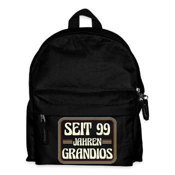 99 Jahre alt Geburtstag 99. Geburtstag - Kinder Rucksack - Schwarz - Vorne