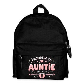 Aunt 2026 Aunt 2026 Promoted to Aunt 2026 - Kids' Backpack - black - Front