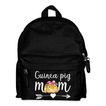 Guinea Pig Mom Cute Pet Lover Shirt - Kids' Backpack - black - Front