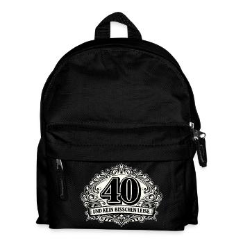40 und kein bisschen leise - Kinder Rucksack - Schwarz - Vorne