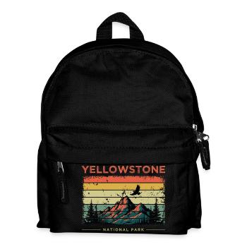Yellowstone National Park Retro - Kids' Backpack - black - Front