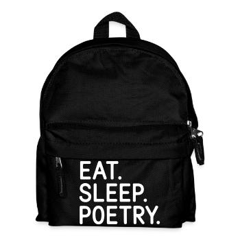 Eat Sleep Poetry Tee - Kids' Backpack - black - Front