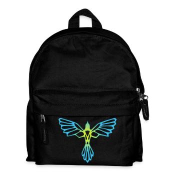 The flight of the blue and yellow bird - Kids' Backpack - black - Front