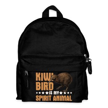 Kiwi Bird Is My Spirit Animal New Zealand - Kids' Backpack - black - Front