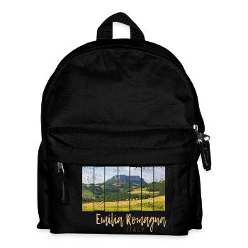 Emilia-Romagna in Italy Panorama Souvenir - Kids' Backpack - black - Front