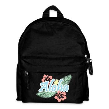 Aloha Tropical Summer Flowers - Kids' Backpack - black - Front