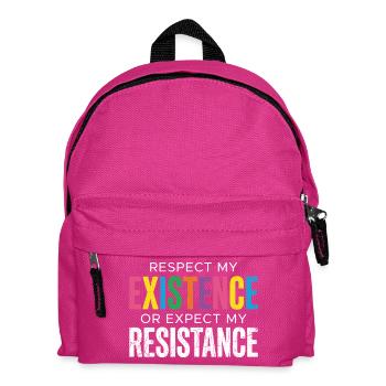 Pride Month LGBT – Respektiere meine Existenz - Kinder Rucksack - Fuchsia - Vorne