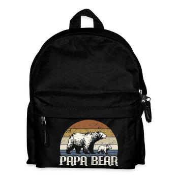 Papa Bear - Father Father's Day Gift - Kids' Backpack - black - Front
