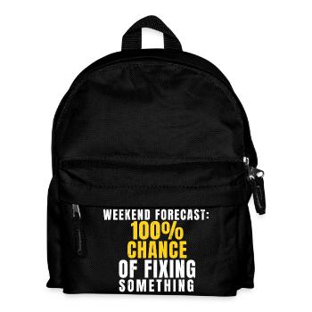 Weekend Forecast  Funny DIY - Kids' Backpack - black - Front