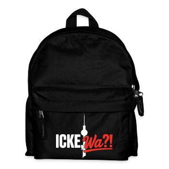 Icke Wa Berlin Fernsehturm Spruch Design - Kinder Rucksack - Schwarz - Vorne