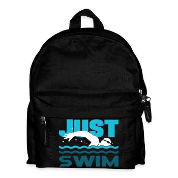 Lustige Schwimmer Sprüche & Schwimmverein Design - Kinder Rucksack - Schwarz - Vorne