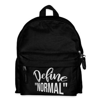 Define Normal Funny Sarcastic Definition Graphic - Kids' Backpack - black - Front