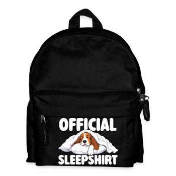 Official Sleepshirt - Cute Basset Hound Dog Mom - Kids' Backpack - black - Front