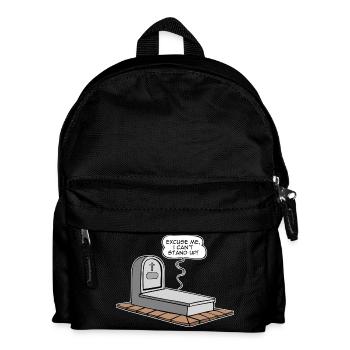 I can't stand up - Kids' Backpack - black - Front